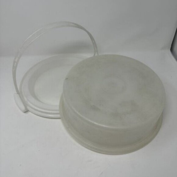 Vintage Tupperware Pie Cake Keeper Taker Carrier 719-2 Vintage - Picture 6 of 8